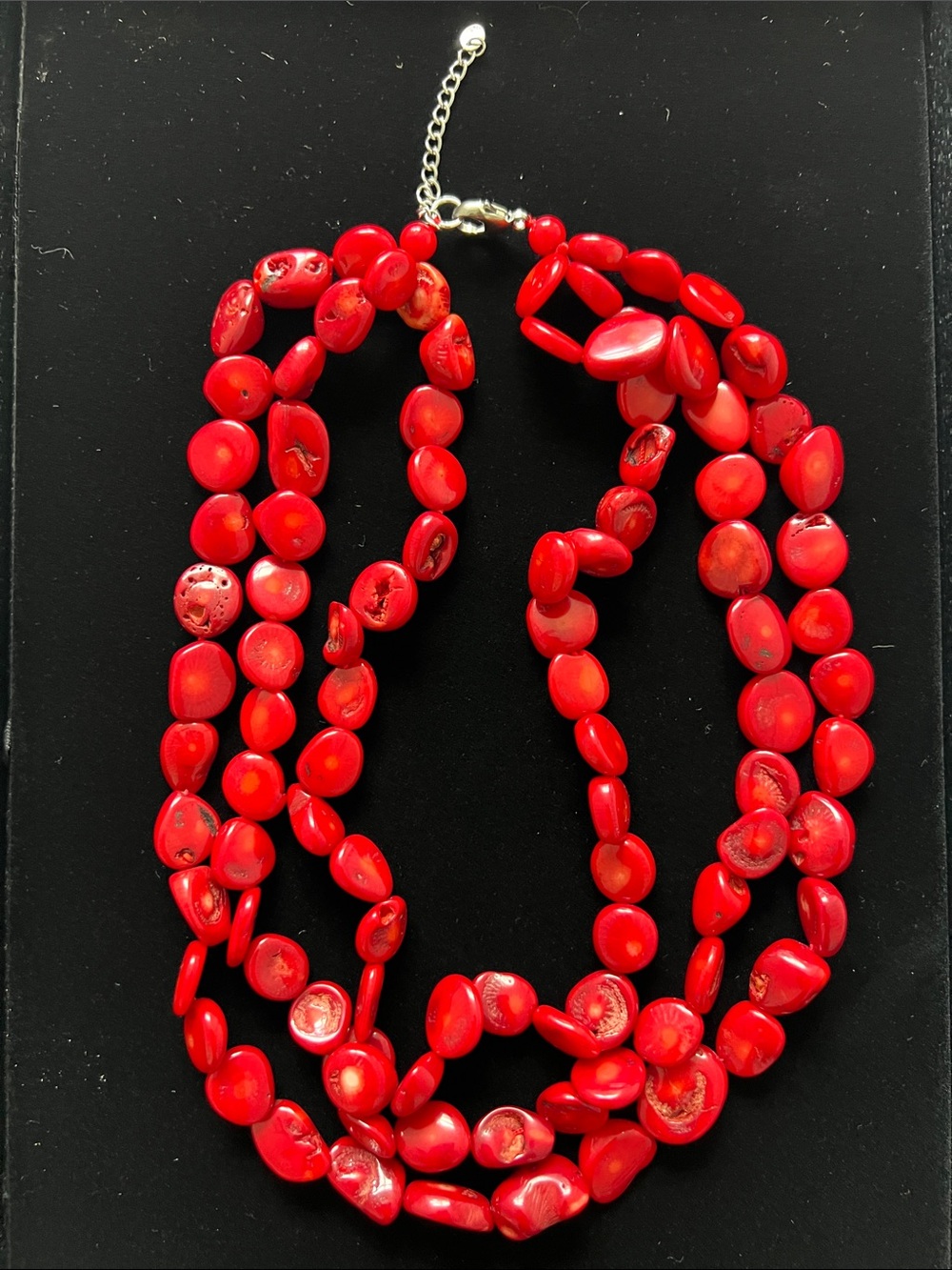 🪸Raven + Lily Red Coral Multi-Bead Vibrant Genuine Gemstone Necklace